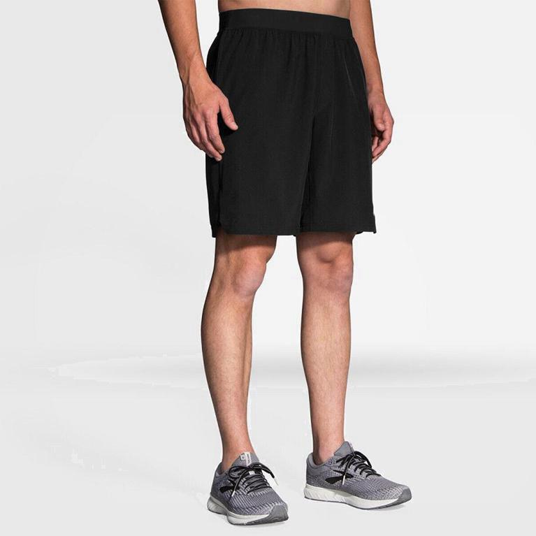 Brooks Men's Equip 9 Running Shorts Singapore - Grey (95016-IWJO)